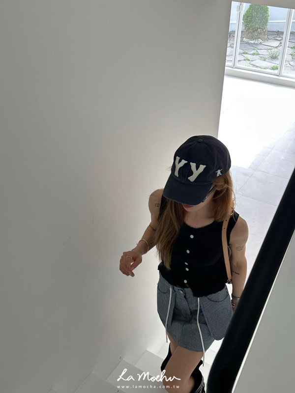 抽繩工作涼感褲裙